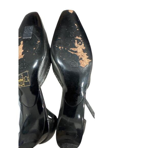 Women's Gray Low Heel Closed Toe Ankle Strap Shoes - Size: 8 1/2 - Picture 5 of 6